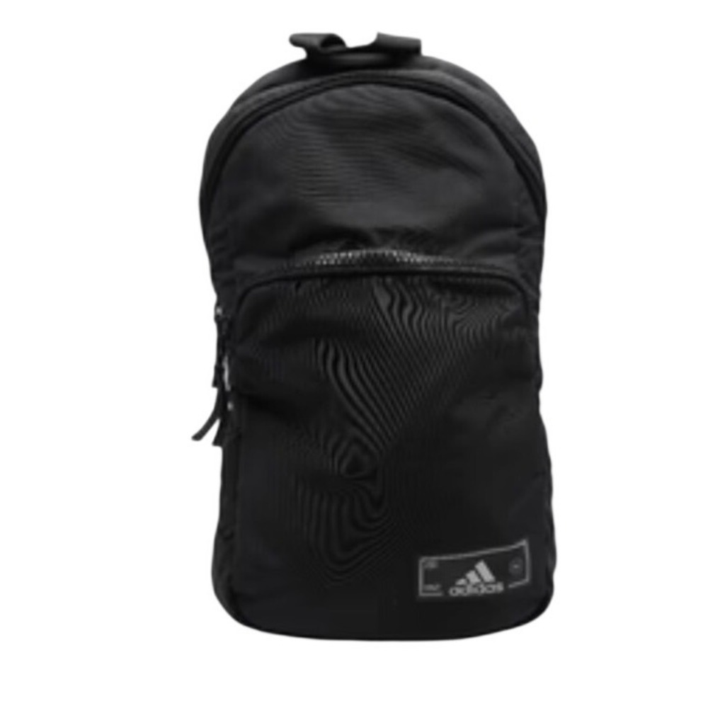 Adidas Mini Backpack Women Small Black Excellent Zip Pocket Adjustable Straps - Picture 1 of 5
